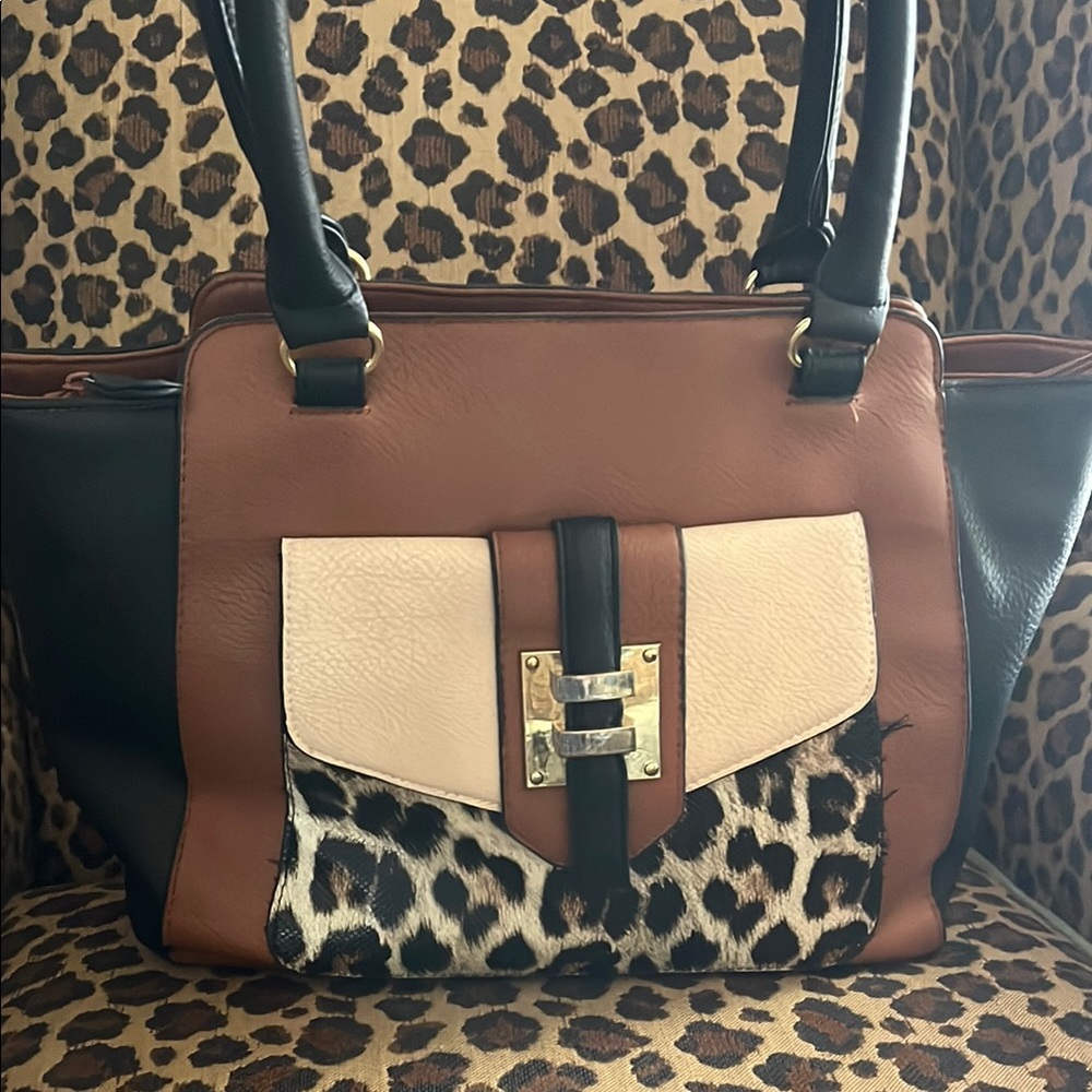 Stylish Brown and Black Women's Bag